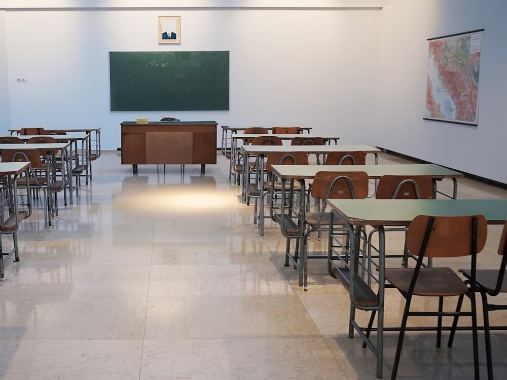 Clean and ordered classroom